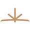 Ekena Millwork Alberta Timber Gable Bracket, Western Red Cedar, 108"W x 49"H x 1 1/2"D x 5 1/2"F, 11/12 Pitch GBW108X49X0206ALB00SWR - alternate 1